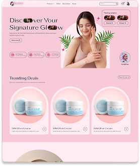 Mẫu website thẩm mỹ 1