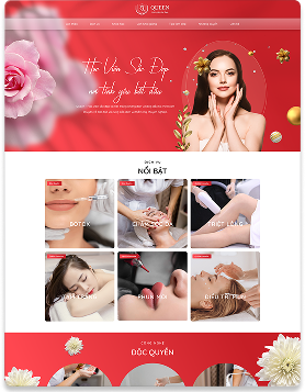 Mẫu website thẩm mỹ 2