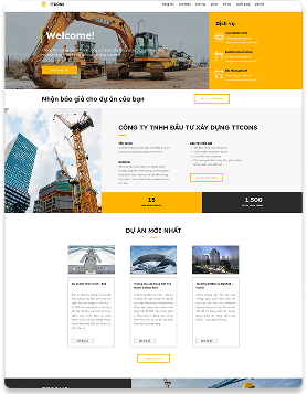 Mẫu website xây dựng 2