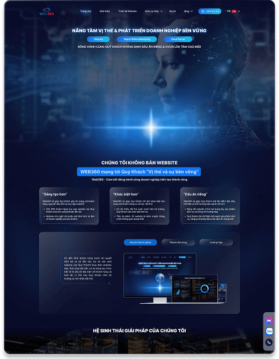 Mẫu website công ty 2