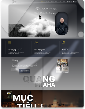 Mẫu website cá nhân 2
