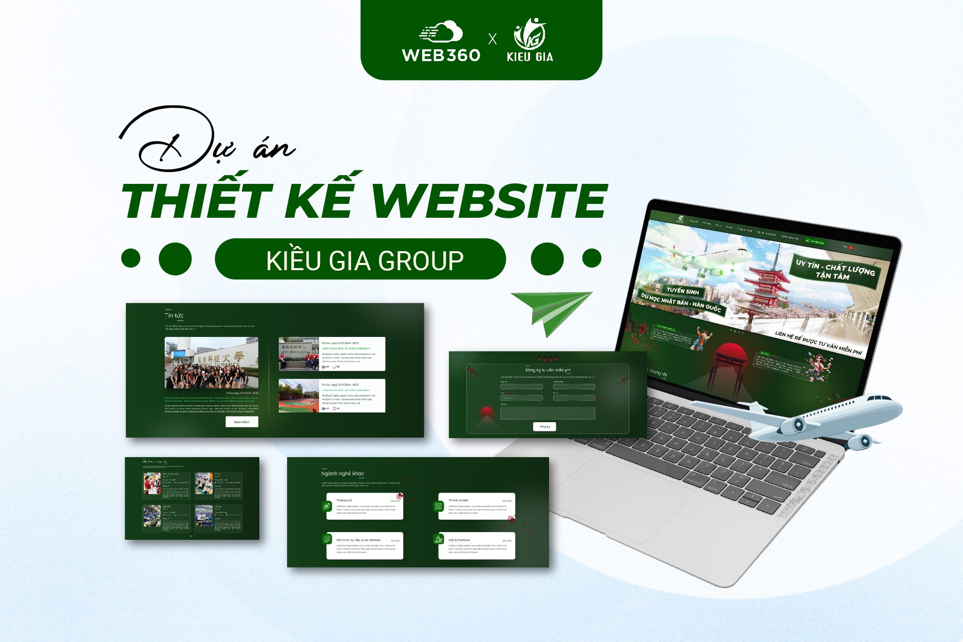 Dự án thiết kế website Kiều Gia Group