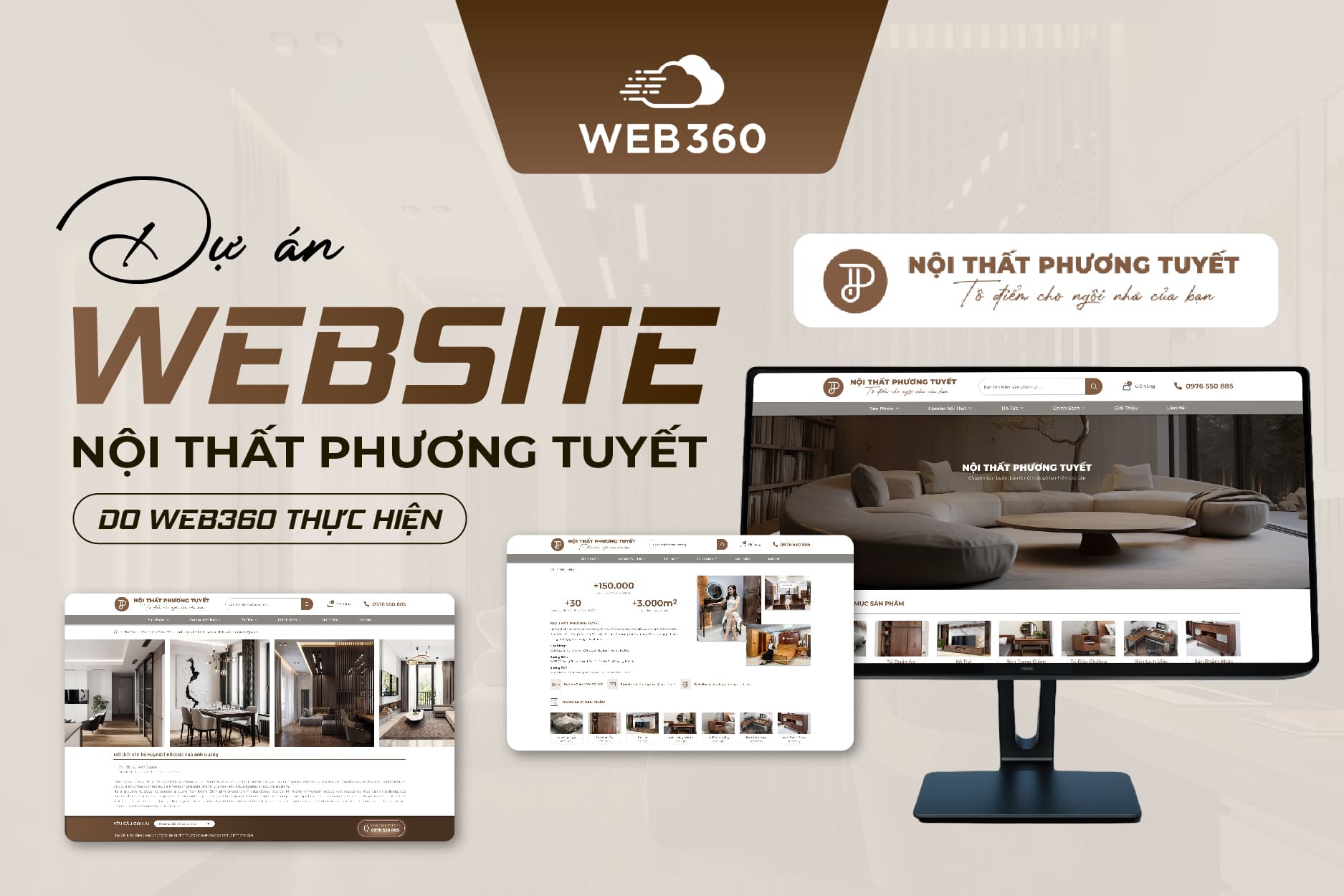 Dự án website Nội Thất Phương Tuyết