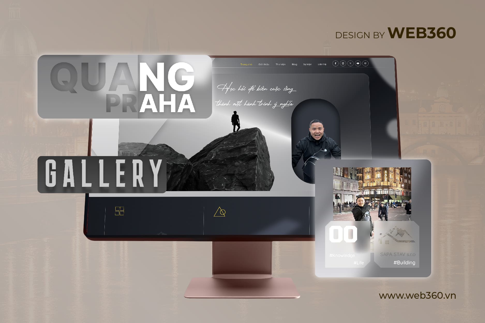 trang chủ website cá nhân Quangpraha