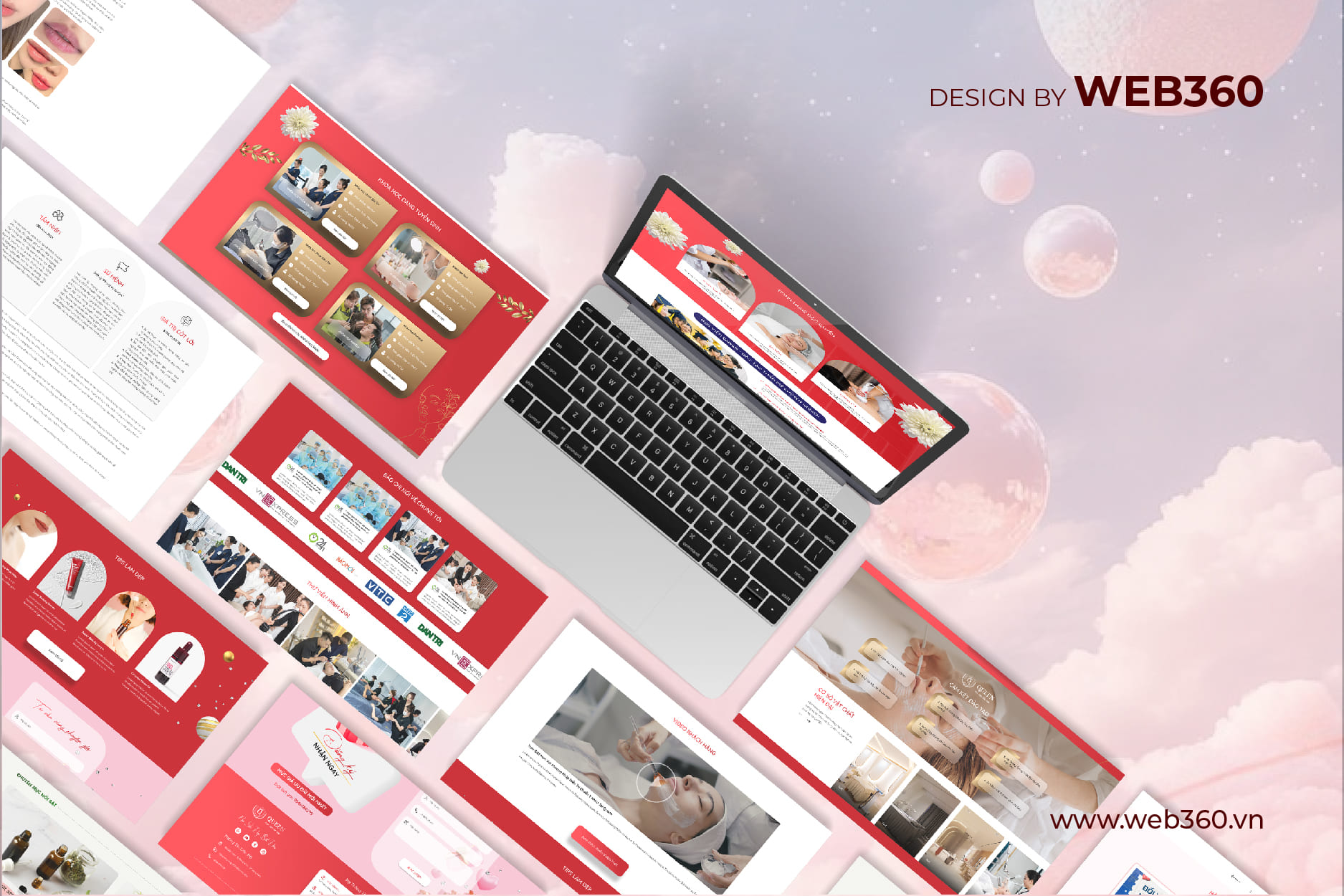Trang chủ website Queen Spa