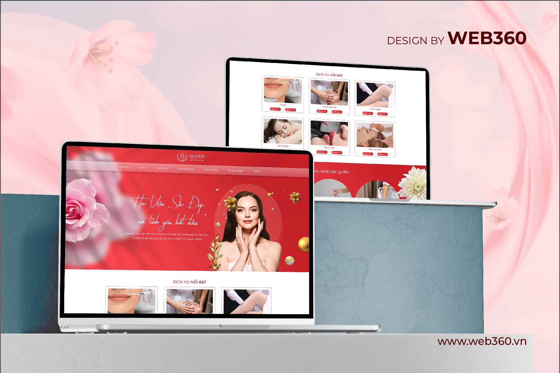 Trang chủ website Queen Spa