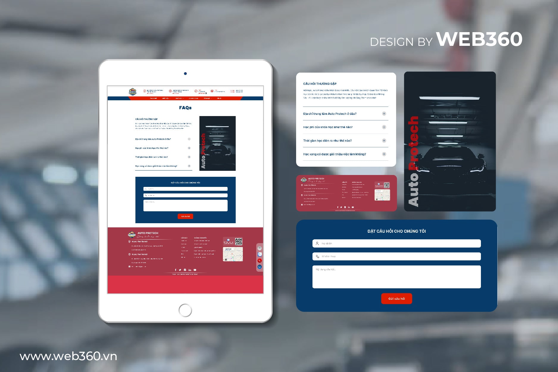Trang FAQs website auto protech