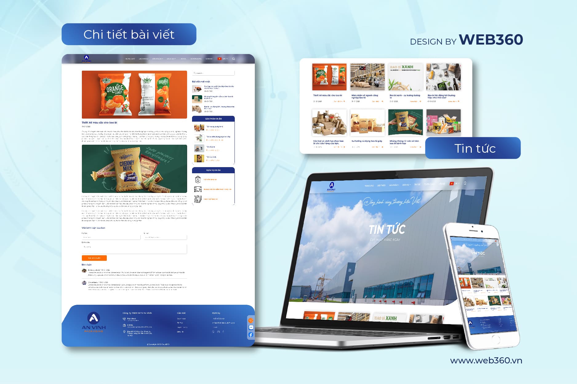 Trang tin tức và chi tiết sản phẩm