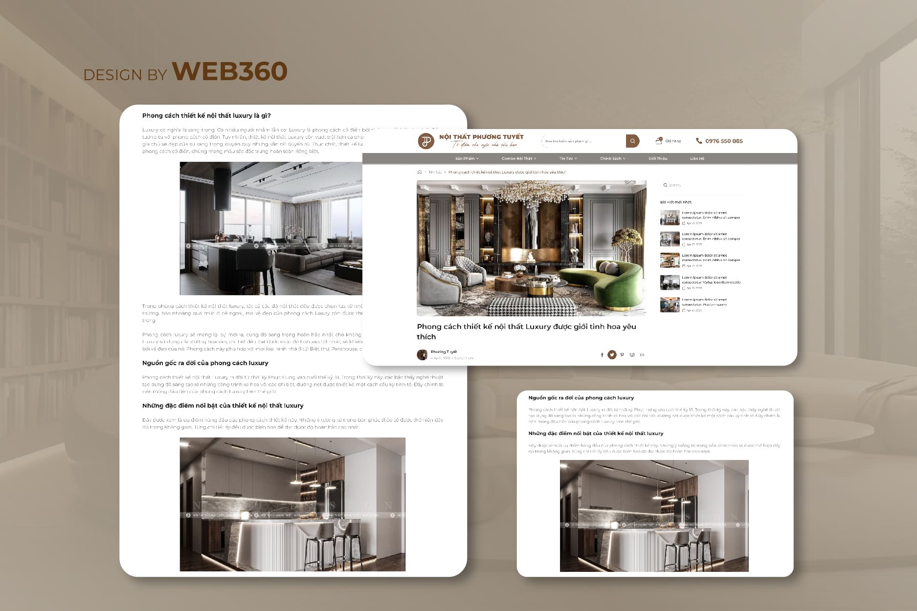 trang tin tức website nội thất Phương Tuyết